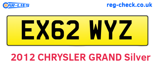EX62WYZ are the vehicle registration plates.