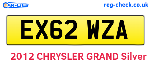 EX62WZA are the vehicle registration plates.
