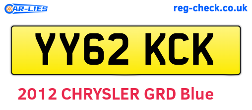 YY62KCK are the vehicle registration plates.