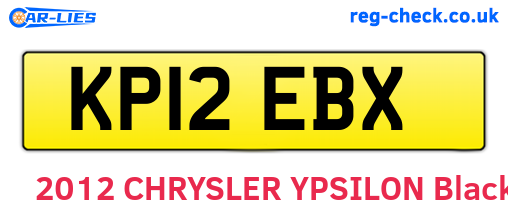 KP12EBX are the vehicle registration plates.