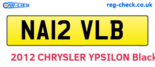 NA12VLB are the vehicle registration plates.