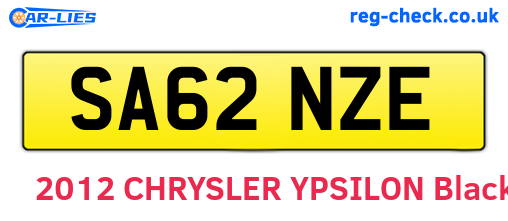 SA62NZE are the vehicle registration plates.