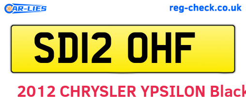 SD12OHF are the vehicle registration plates.