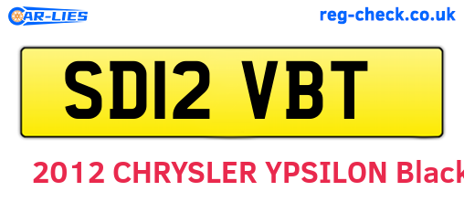 SD12VBT are the vehicle registration plates.