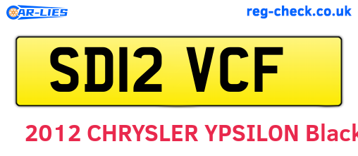 SD12VCF are the vehicle registration plates.