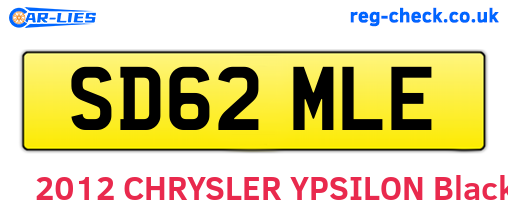 SD62MLE are the vehicle registration plates.