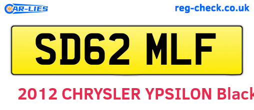 SD62MLF are the vehicle registration plates.
