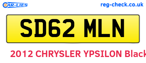 SD62MLN are the vehicle registration plates.