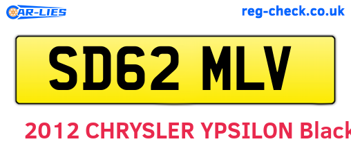 SD62MLV are the vehicle registration plates.