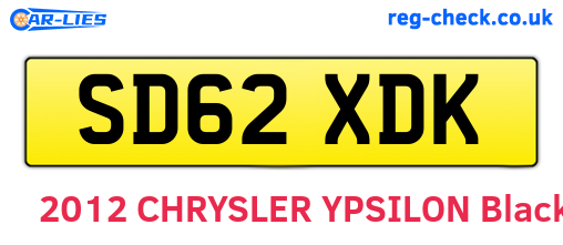 SD62XDK are the vehicle registration plates.