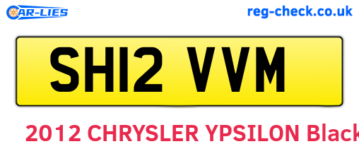 SH12VVM are the vehicle registration plates.