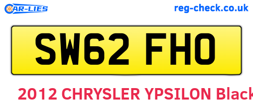 SW62FHO are the vehicle registration plates.