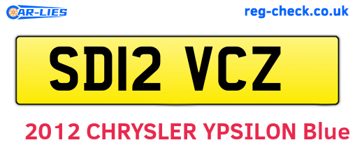 SD12VCZ are the vehicle registration plates.
