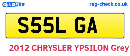 S55LGA are the vehicle registration plates.