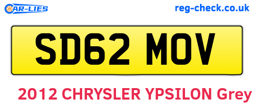 SD62MOV are the vehicle registration plates.