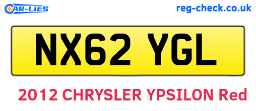 NX62YGL are the vehicle registration plates.