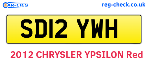 SD12YWH are the vehicle registration plates.