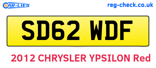 SD62WDF are the vehicle registration plates.