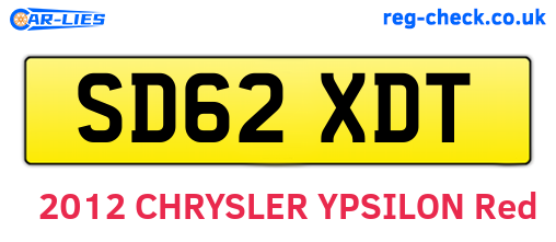 SD62XDT are the vehicle registration plates.