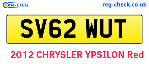SV62WUT are the vehicle registration plates.