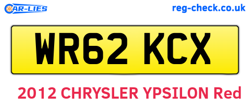 WR62KCX are the vehicle registration plates.