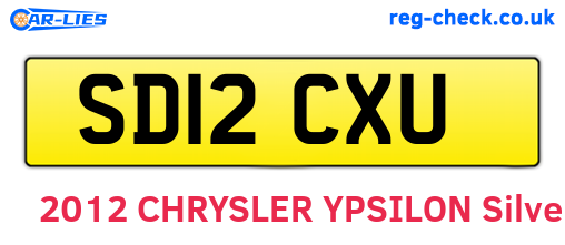 SD12CXU are the vehicle registration plates.