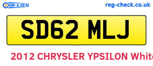 SD62MLJ are the vehicle registration plates.