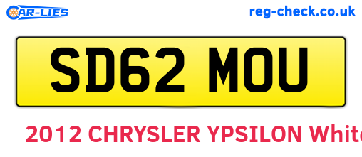 SD62MOU are the vehicle registration plates.
