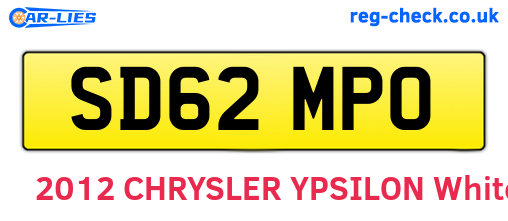 SD62MPO are the vehicle registration plates.