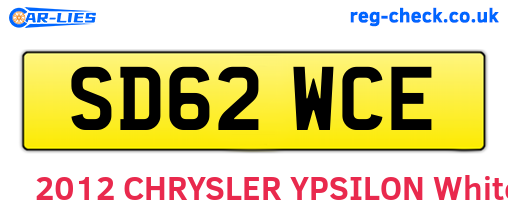 SD62WCE are the vehicle registration plates.