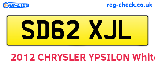 SD62XJL are the vehicle registration plates.