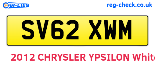 SV62XWM are the vehicle registration plates.