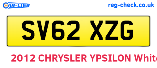 SV62XZG are the vehicle registration plates.