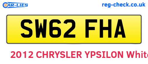 SW62FHA are the vehicle registration plates.