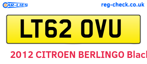 LT62OVU are the vehicle registration plates.