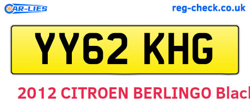 YY62KHG are the vehicle registration plates.