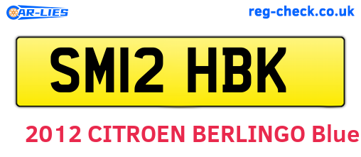 SM12HBK are the vehicle registration plates.
