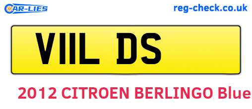 V11LDS are the vehicle registration plates.