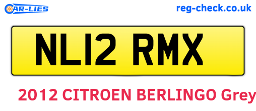 NL12RMX are the vehicle registration plates.