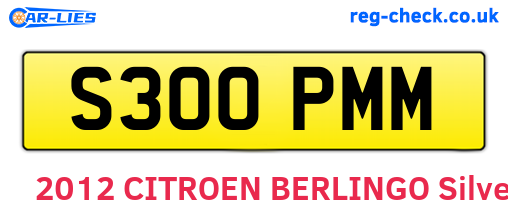 S300PMM are the vehicle registration plates.
