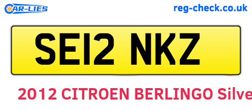 SE12NKZ are the vehicle registration plates.