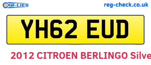 YH62EUD are the vehicle registration plates.