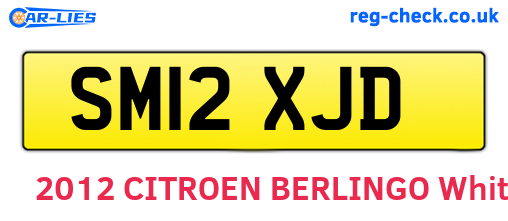 SM12XJD are the vehicle registration plates.