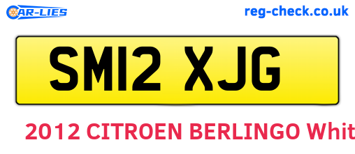 SM12XJG are the vehicle registration plates.