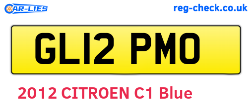 GL12PMO are the vehicle registration plates.
