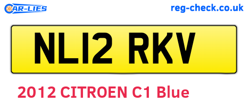 NL12RKV are the vehicle registration plates.