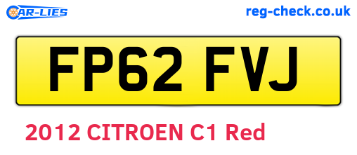 FP62FVJ are the vehicle registration plates.