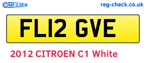 FL12GVE are the vehicle registration plates.