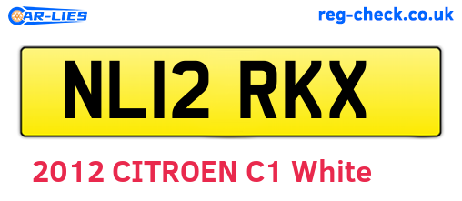 NL12RKX are the vehicle registration plates.