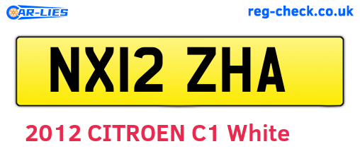 NX12ZHA are the vehicle registration plates.